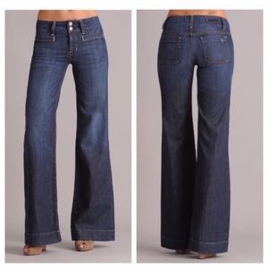 Fidelity Aloe jeans high rise dark wash wide leg
